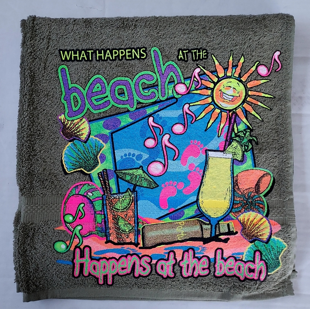 beach towel olive